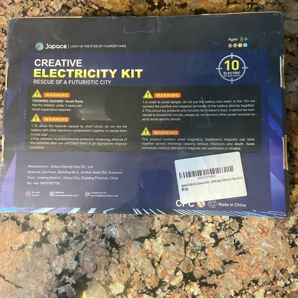 Japace Creative Electricity Kit-Rescue of a futuristic city. New/sealed